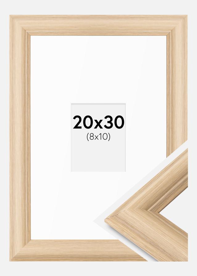 Raam Västkusten tamm 20x30 cm - paspartuu valge 9x11 cm