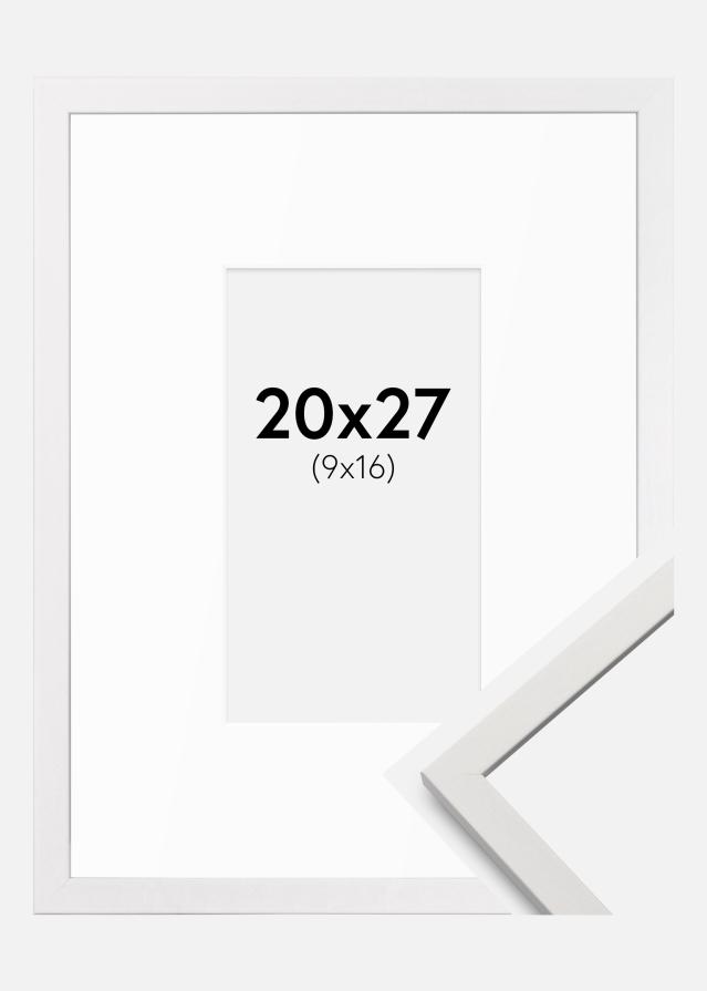 Raam Edsbyn Valge 20x27 cm - paspartuu Valge 10x17 cm