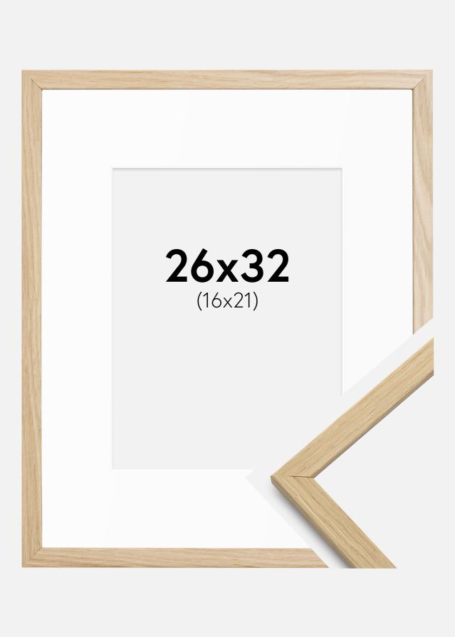 Raam Edsbyn tamm 26x32 cm - paspartuu valge 17x22 cm