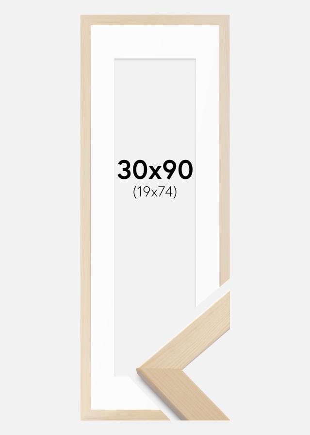 Raam Trendline Loodus 30x90 cm - paspartuu Valge 20x75 cm