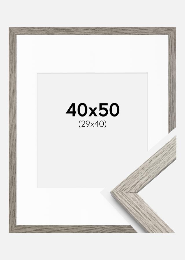 Raam Stilren hall tamm 40x50 cm - paspartuu valge 30x41 cm