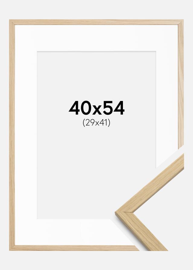 Raam Edsbyn tamm 40x54 cm - paspartuu valge 30x42 cm