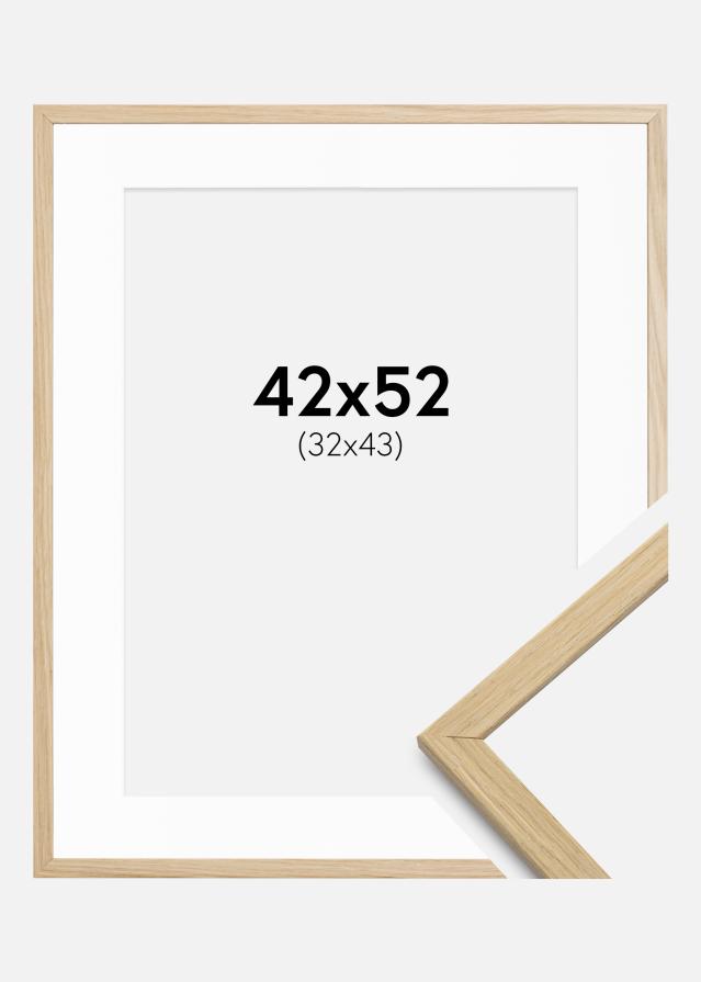 Raam Edsbyn tamm 42x52 cm - paspartuu valge 33x44 cm