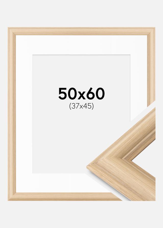 Raam Västkusten tamm 50x60 cm - paspartuu valge 38x46 cm