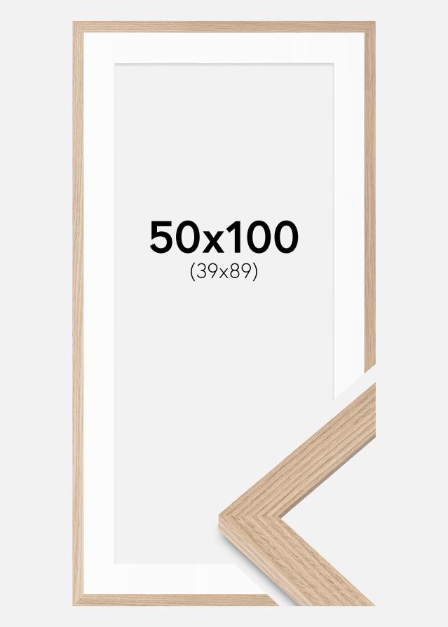 Raam BGA Classic Tamm 50x100 cm - paspartuu Valge 40x90 cm