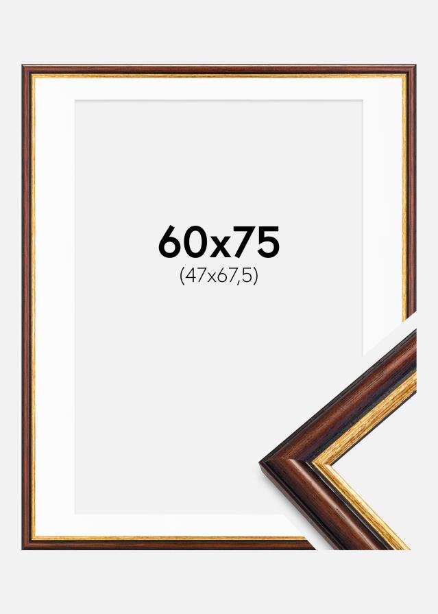 Raam Siljan pruun 60x75 cm - paspartuu Valge 48x68,5 cm