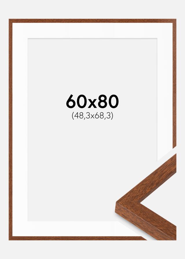 Raam Modern soe pruun 60x80 cm - paspartuu valge 49,3x69,3 cm