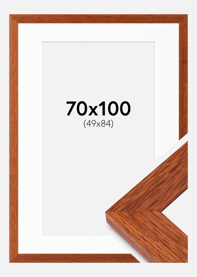 Raam Juno Kirss 70x100 cm - paspartuu valge 50x85 cm