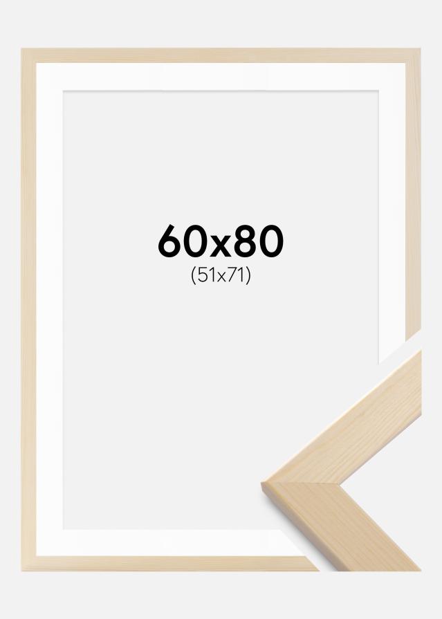 Raam Trendline Loodus 60x80 cm - paspartuu Valge 52x72 cm