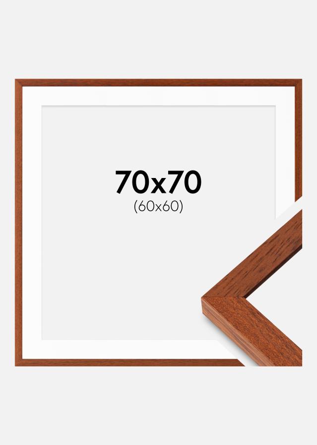 Raam Hermes Kirss 70x70 cm - paspartuu Valge 61x61 cm