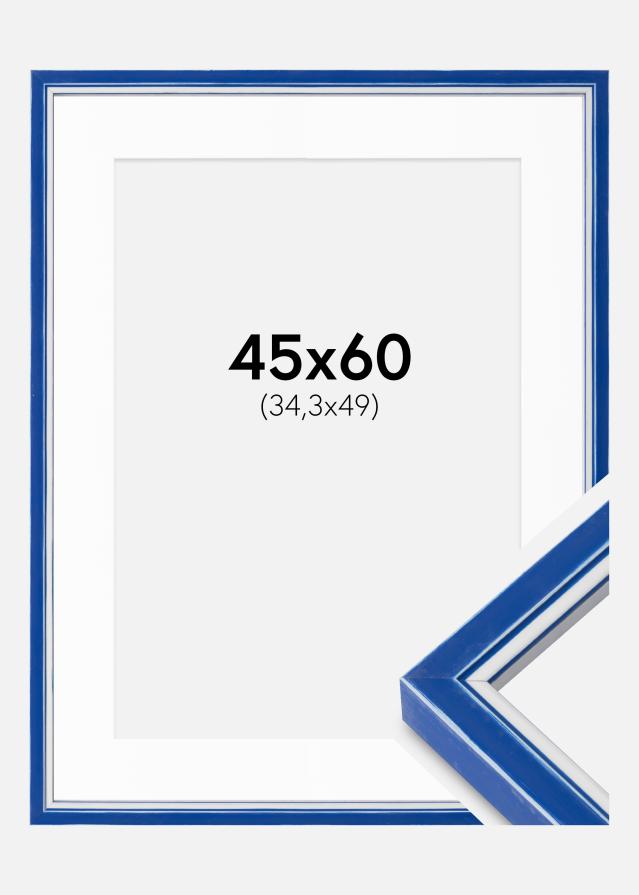 Raam Diana Sinine 45x60 cm - paspartuu Valge B3 353x500 mm
