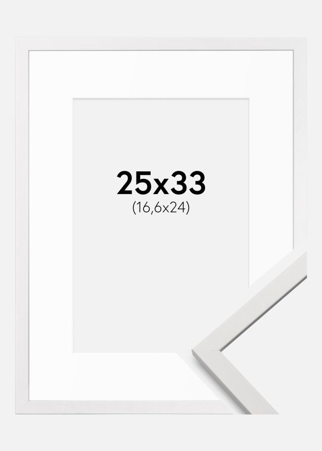 Raam Edsbyn Valge 25x33 cm - paspartuu Valge B5 176x250 mm