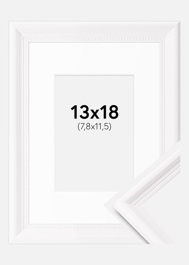 Raam Gala Valge 13x18 cm– paspartuu Valge B7 88x125 mm