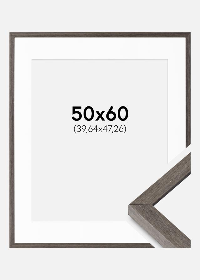 Raam Ares hall tamm 50x60 cm - paspartuu valge 16x19 tolli