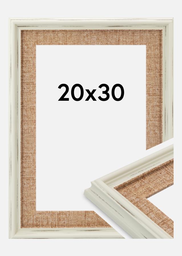 Raam Sandweave Akrüülklaas Valge 20x30 cm