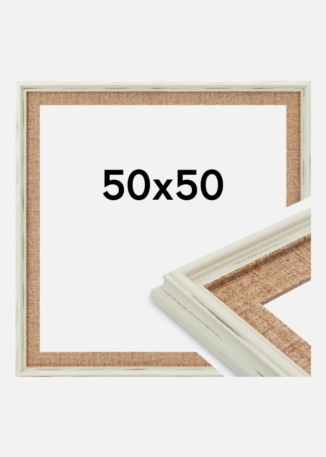 Raam Sandweave Akrüülklaas Valge 50x50 cm