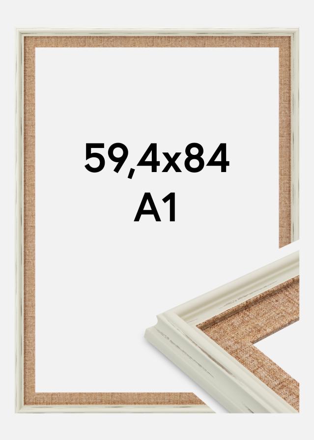 Raam Sandweave Akrüülklaas Valge 59.4x84 cm (A1)