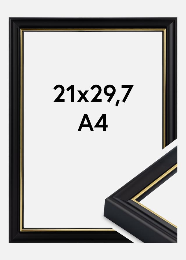 Raam Canterbury Akrüülklaas Must 21x29.7 cm (A4)