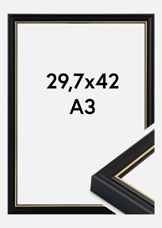 Raam Canterbury Akrüülklaas Must 29.7x42 cm (A3)