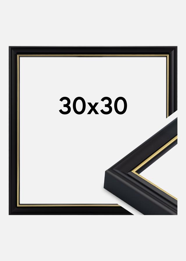 Raam Canterbury Akrüülklaas Must 30x30 cm