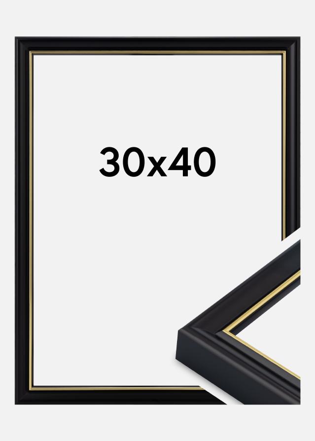 Raam Canterbury Akrüülklaas Must 30x40 cm