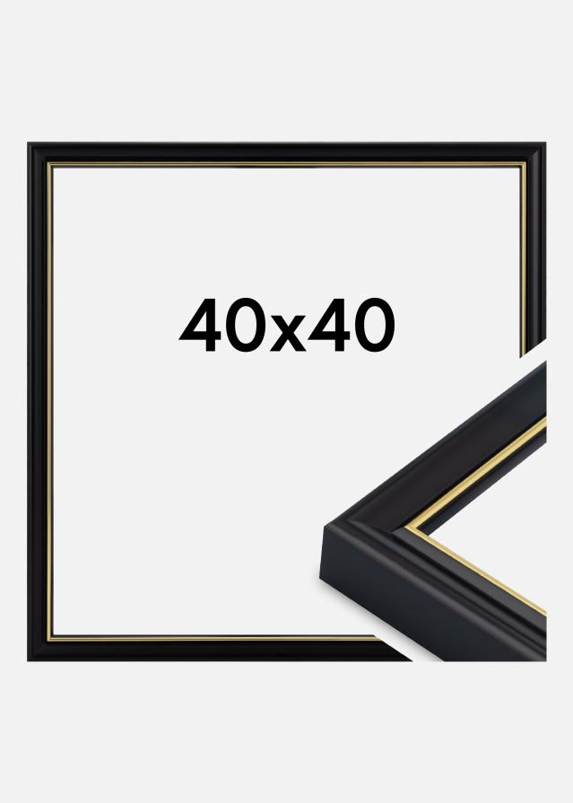 Raam Canterbury Akrüülklaas Must 40x40 cm