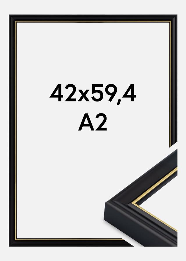 Raam Canterbury Akrüülklaas Must 42x59.4 cm (A2)