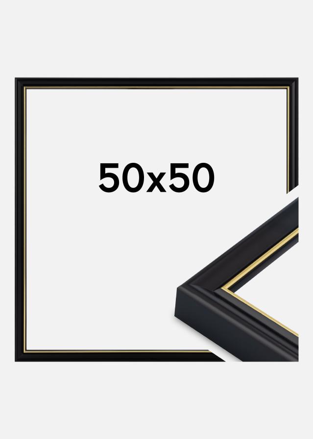 Raam Canterbury Akrüülklaas Must 50x50 cm