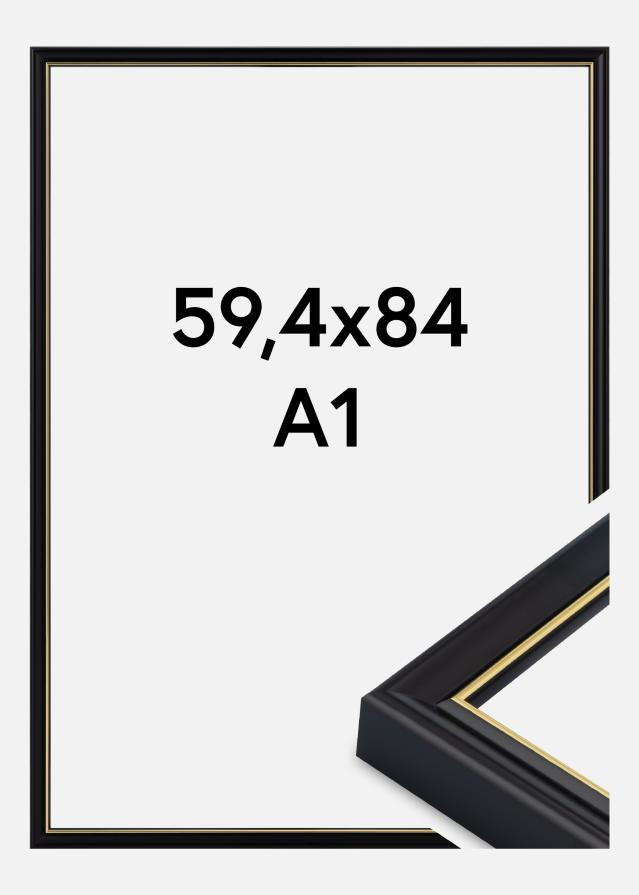Raam Canterbury Akrüülklaas Must 59.4x84 cm (A1)