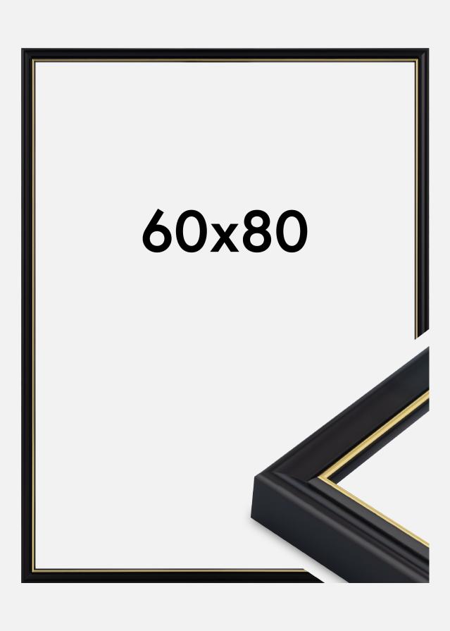 Raam Canterbury Akrüülklaas Must 60x80 cm