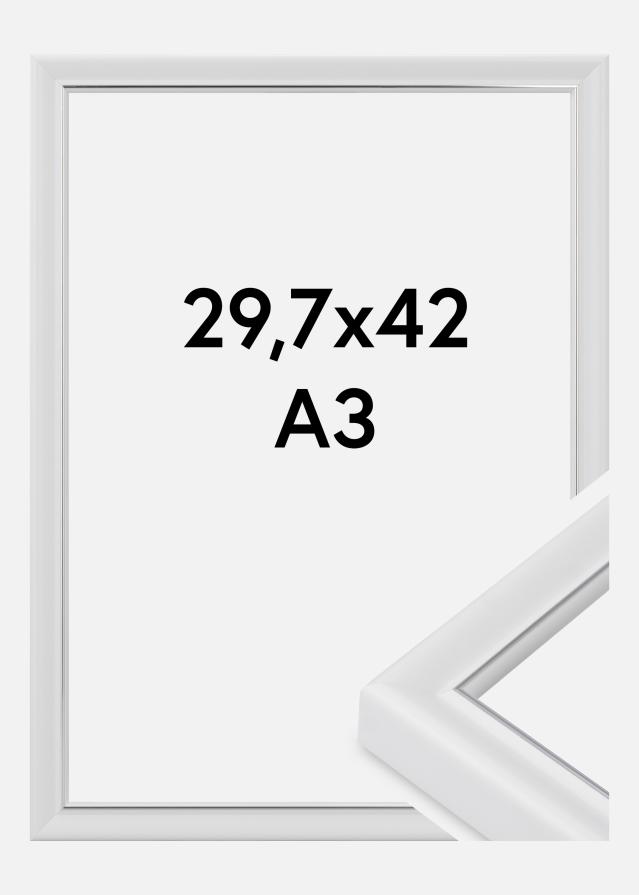 Raam Canterbury Akrüülklaas Valge 29.7x42 cm (A3)