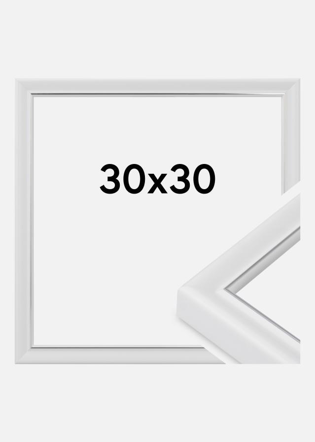 Raam Canterbury Akrüülklaas Valge 30x30 cm