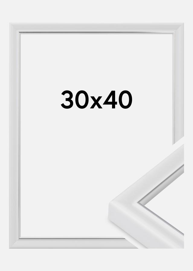 Raam Canterbury Akrüülklaas Valge 30x40 cm