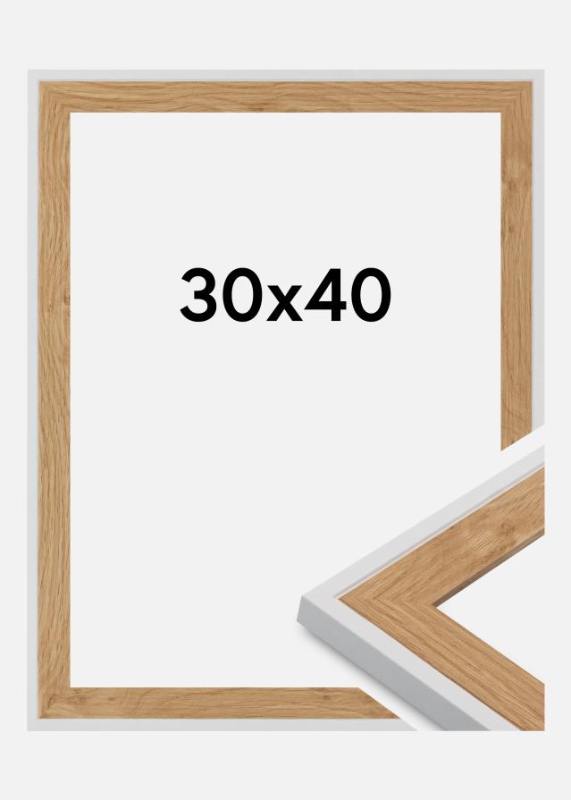 Raam Clearline Akrüülklaas Valge 30x40 cm