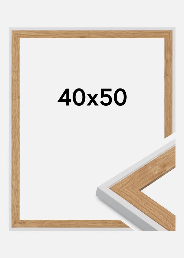 Raam Clearline Akrüülklaas Valge 40x50 cm