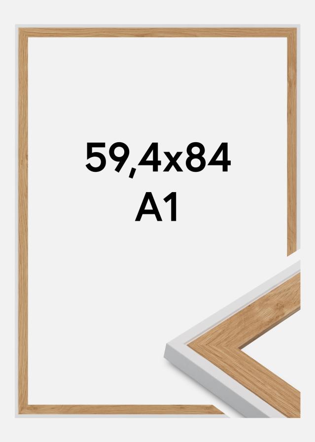 Raam Clearline Akrüülklaas Valge 59.4x84 cm (A1)