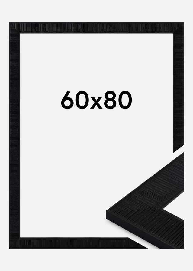 Raam Lund Akrüülklaas Must 60x80 cm