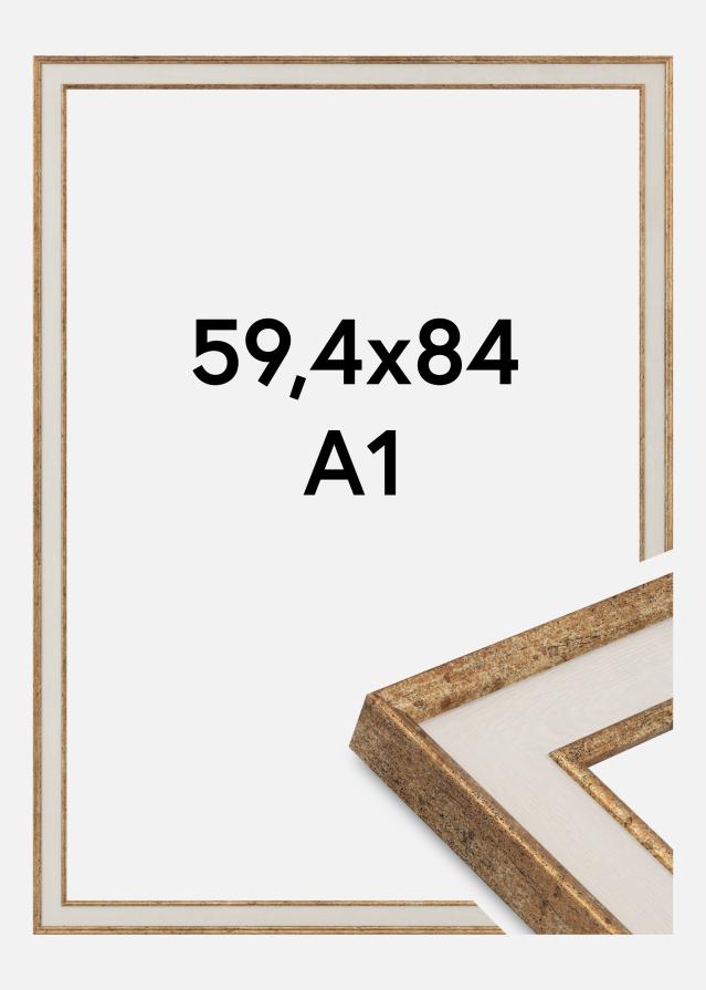 Raam Dolly Akrüülklaas Kuld 59.4x84 cm (A1)