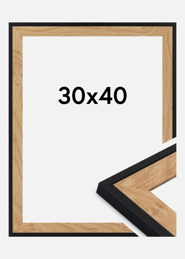 Raam Iris Akrüülklaas Must 30x40 cm