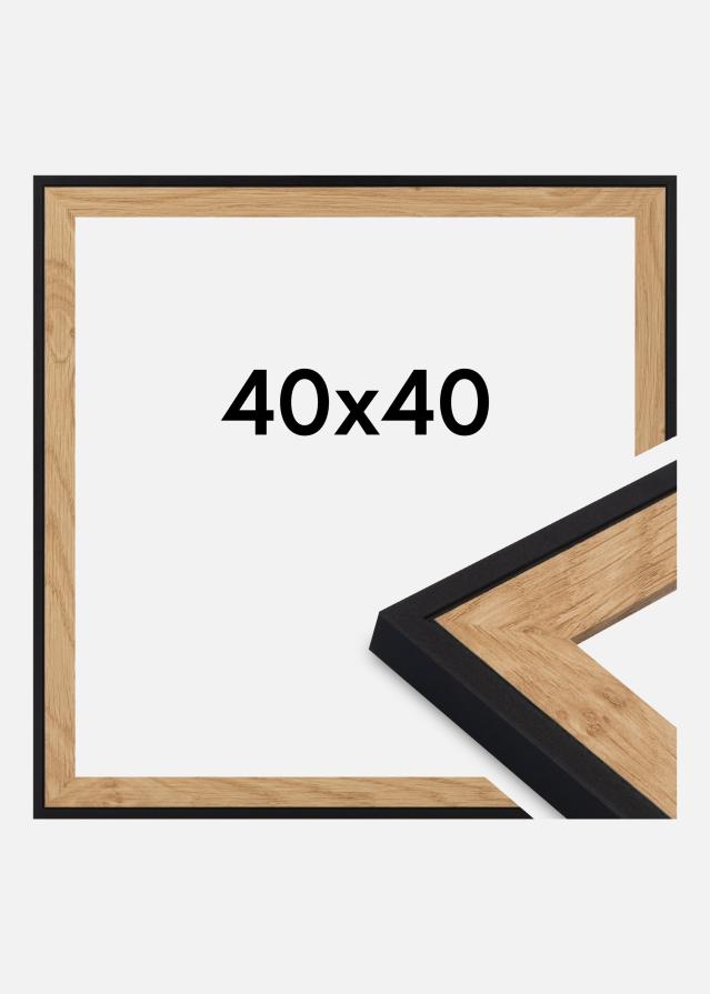 Raam Iris Akrüülklaas Must 40x40 cm