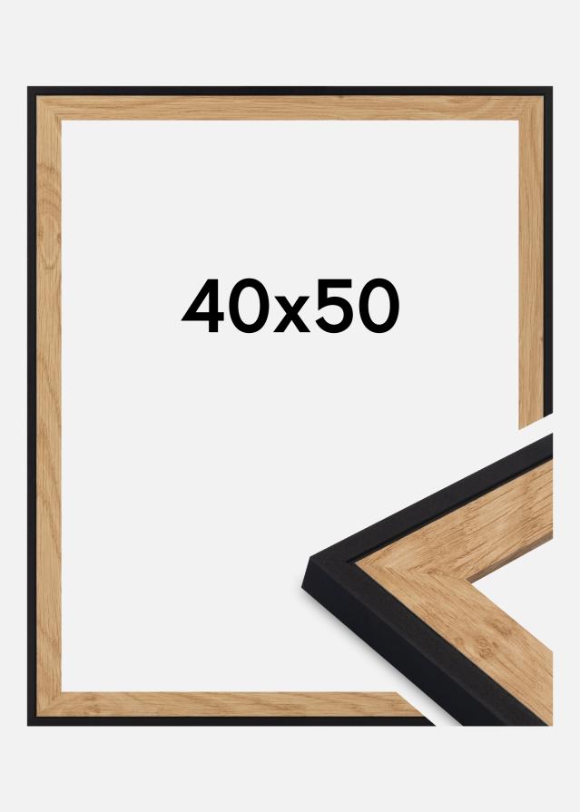 Raam Iris Akrüülklaas Must 40x50 cm