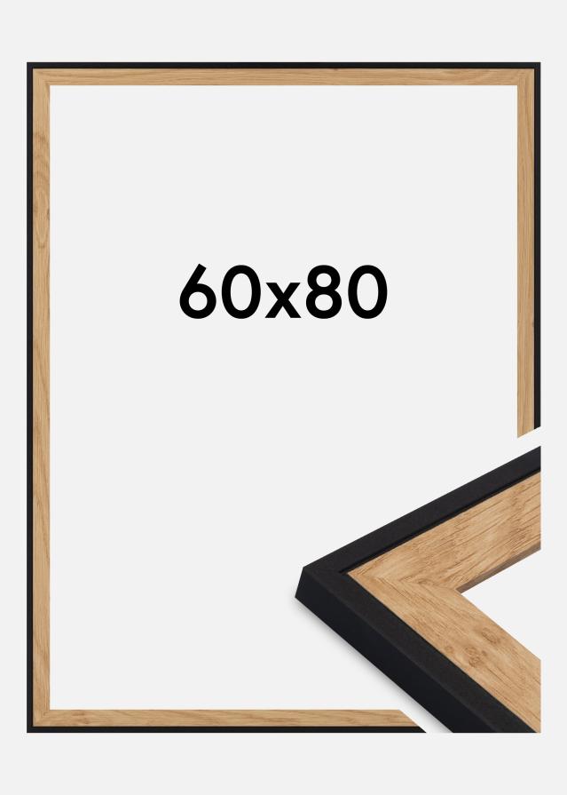 Raam Iris Akrüülklaas Must 60x80 cm