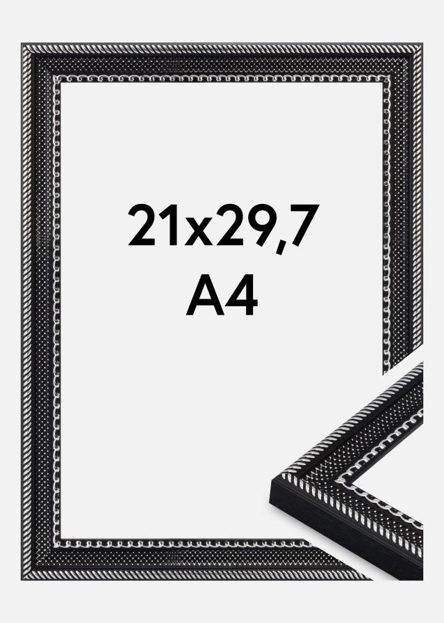 Raam Trellis Akrüülklaas Must 21x29.7 cm (A4)