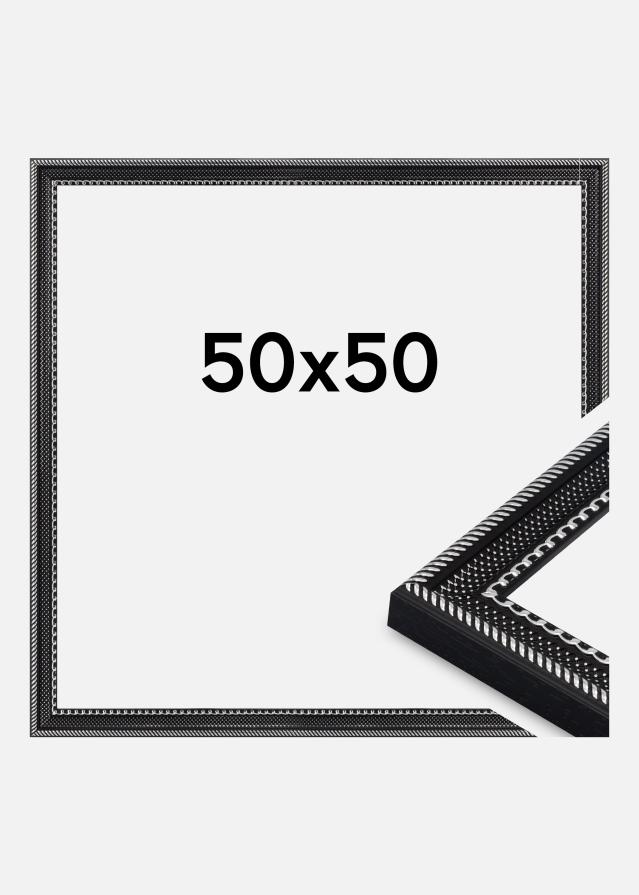 Raam Trellis Akrüülklaas Must 50x50 cm