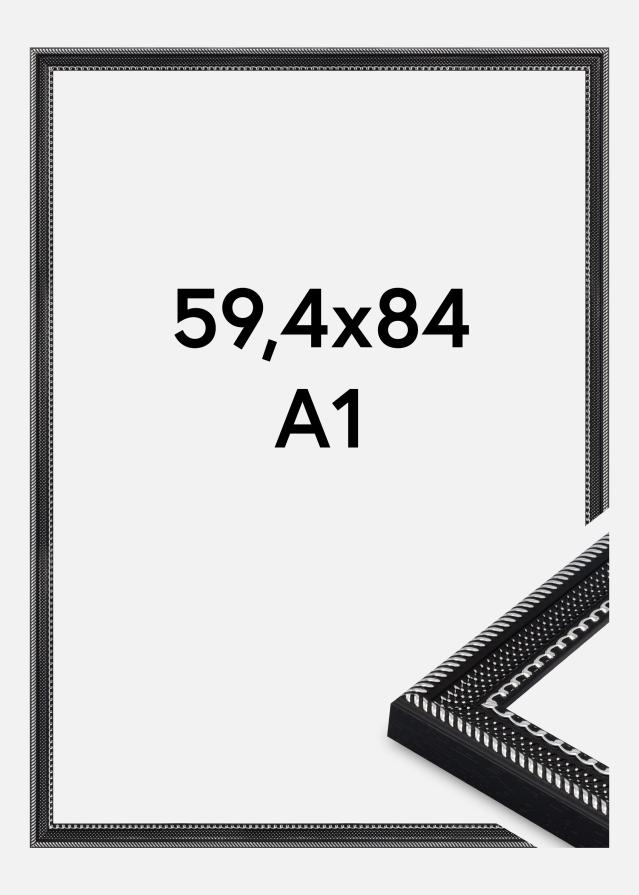 Raam Trellis Akrüülklaas Must 59.4x84 cm (A1)