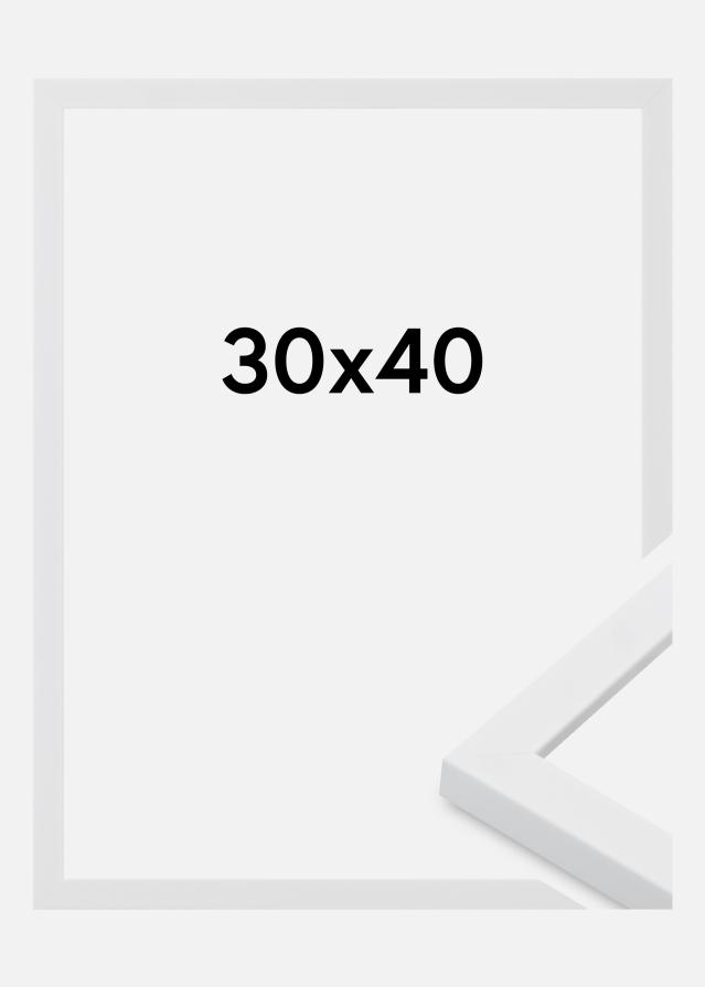 Raam Oban Akrüülklaas Valge 30x40 cm