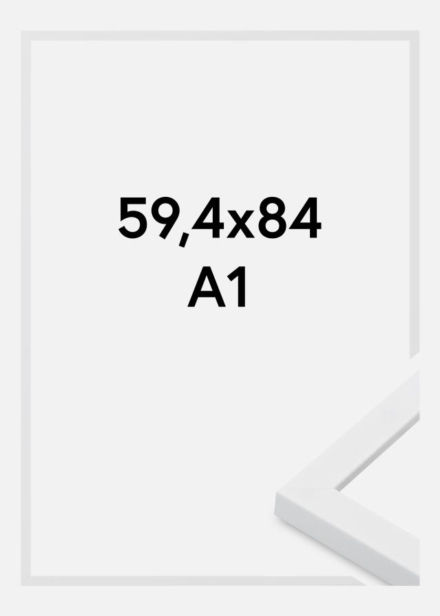 Raam Oban Akrüülklaas Valge 59.4x84 cm (A1)