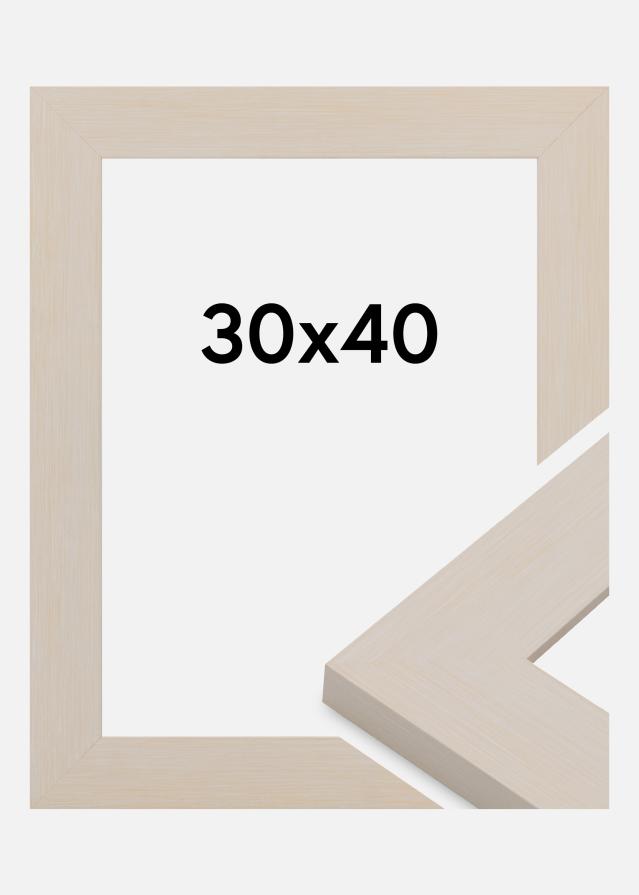 Raam Pembrokeshire Akrüülklaas Valge 30x40 cm