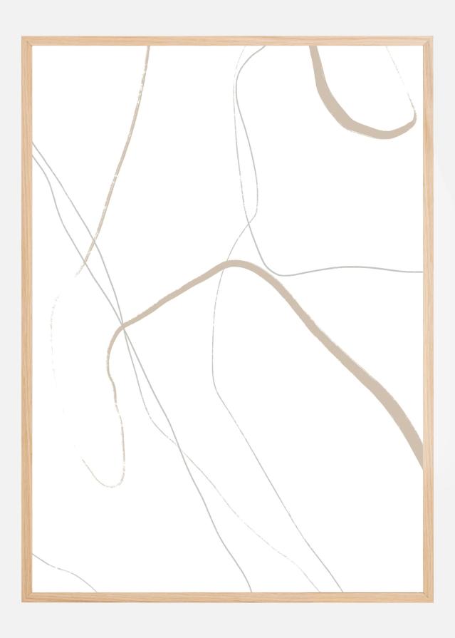 Subtle Flow Lines Plakat