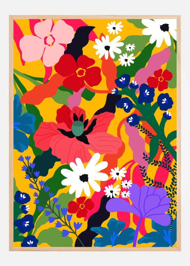 Flower Art Combo Plakat